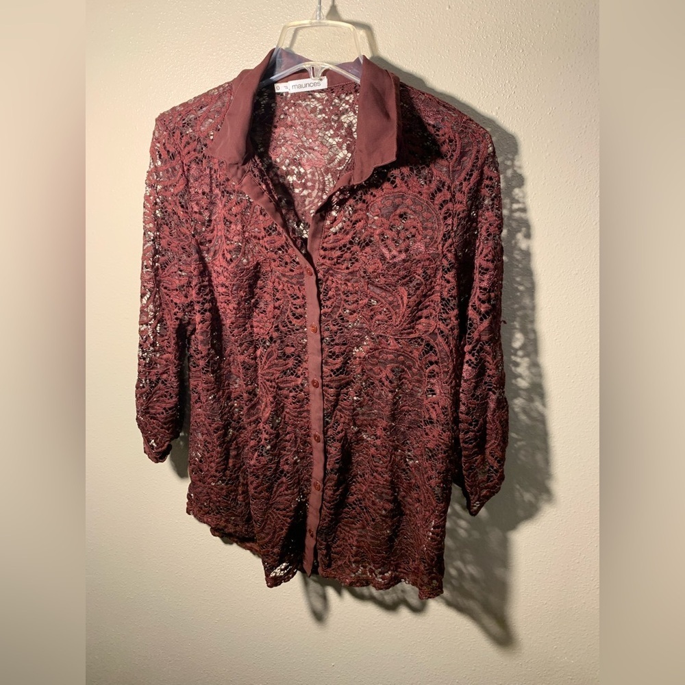 Maurices lace top - Women's plus size 0